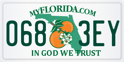 FL license plate 0683EY