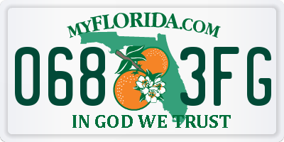 FL license plate 0683FG