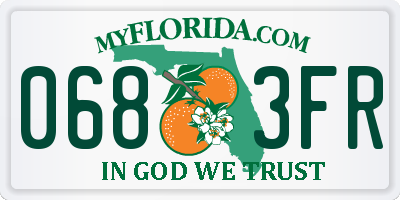 FL license plate 0683FR