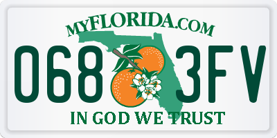 FL license plate 0683FV