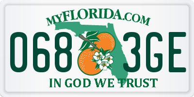 FL license plate 0683GE