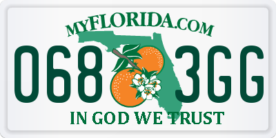 FL license plate 0683GG