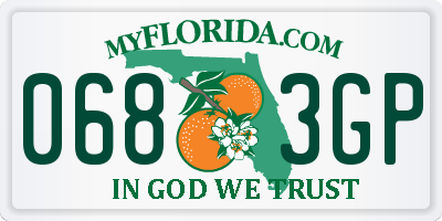 FL license plate 0683GP
