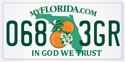 FL license plate 0683GR