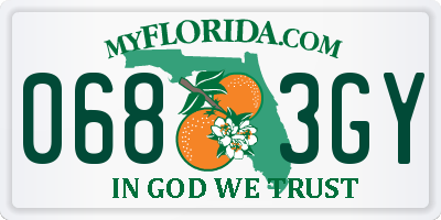 FL license plate 0683GY