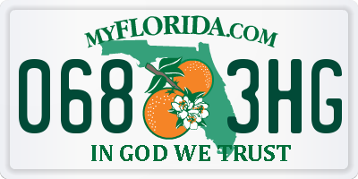 FL license plate 0683HG