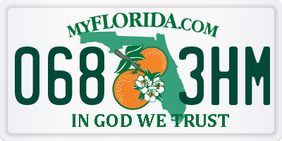 FL license plate 0683HM