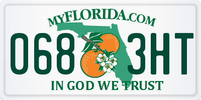 FL license plate 0683HT