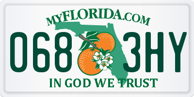 FL license plate 0683HY