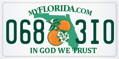 FL license plate 0683IO