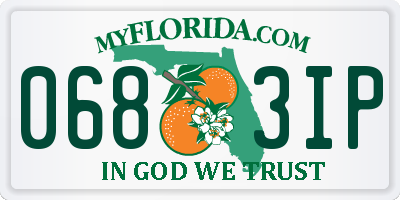 FL license plate 0683IP