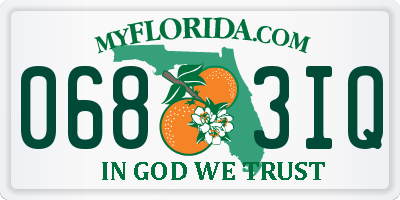 FL license plate 0683IQ