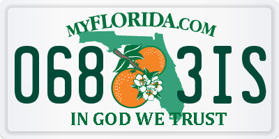 FL license plate 0683IS