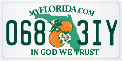 FL license plate 0683IY
