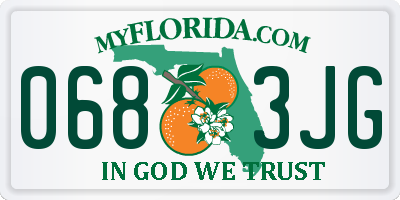 FL license plate 0683JG