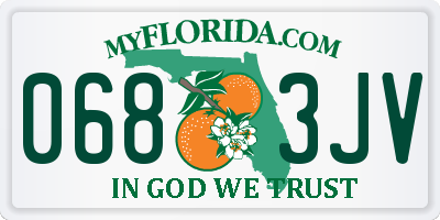 FL license plate 0683JV