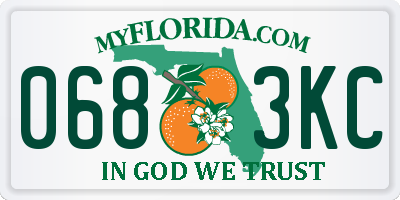 FL license plate 0683KC