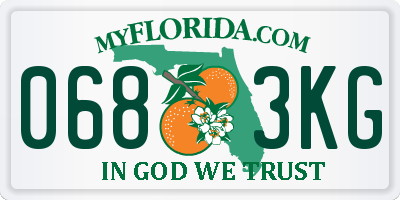 FL license plate 0683KG