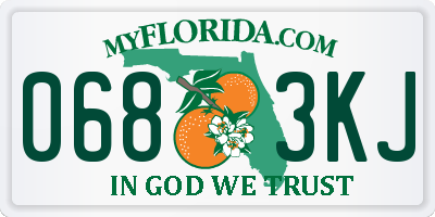 FL license plate 0683KJ