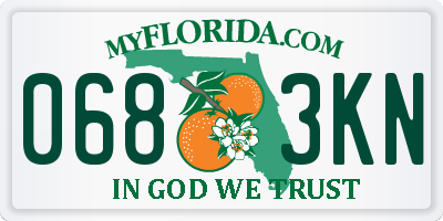 FL license plate 0683KN