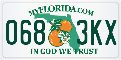 FL license plate 0683KX