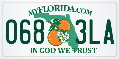 FL license plate 0683LA