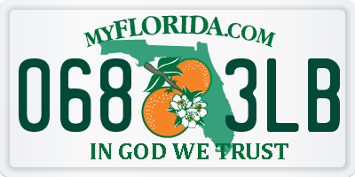 FL license plate 0683LB