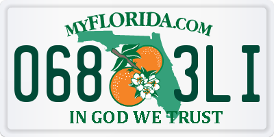 FL license plate 0683LI