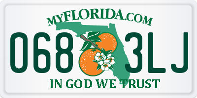 FL license plate 0683LJ