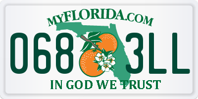 FL license plate 0683LL
