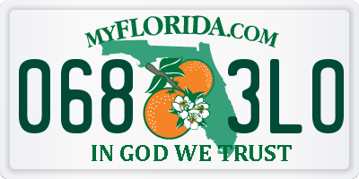 FL license plate 0683LO