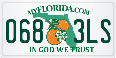 FL license plate 0683LS