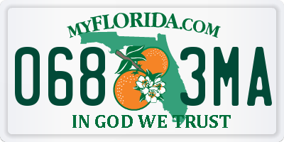 FL license plate 0683MA