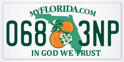FL license plate 0683NP