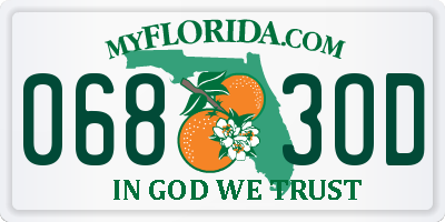 FL license plate 0683OD