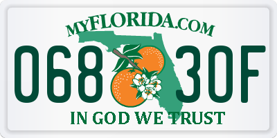 FL license plate 0683OF