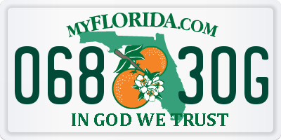FL license plate 0683OG