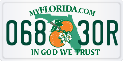 FL license plate 0683OR
