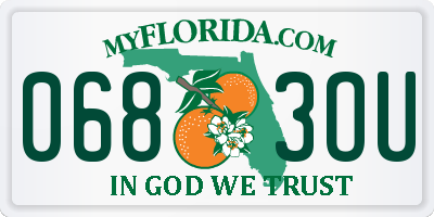 FL license plate 0683OU