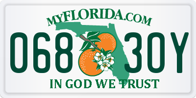 FL license plate 0683OY