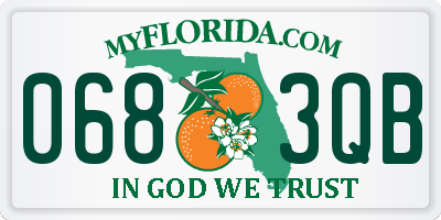 FL license plate 0683QB