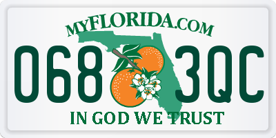 FL license plate 0683QC
