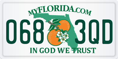 FL license plate 0683QD