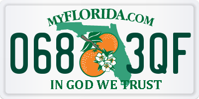 FL license plate 0683QF