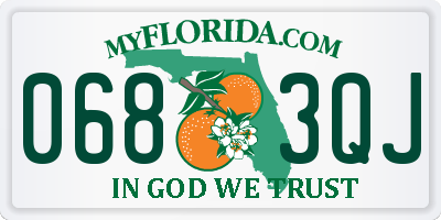 FL license plate 0683QJ