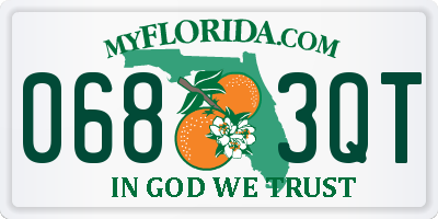 FL license plate 0683QT