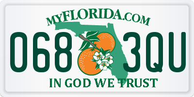 FL license plate 0683QU
