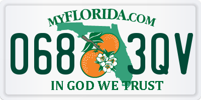 FL license plate 0683QV