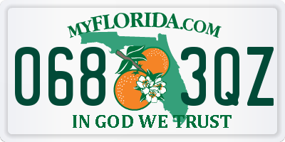 FL license plate 0683QZ