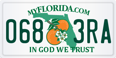 FL license plate 0683RA